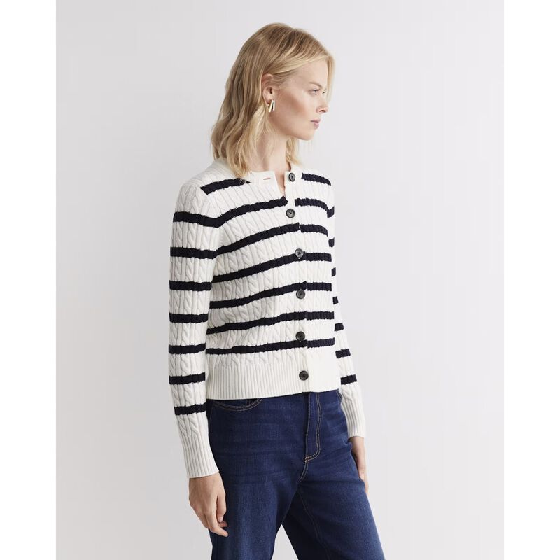 Sportscraft Cable Merino Cotton Cardigan image number 16